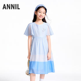 【实体店同款】女童短袖连衣裙夏季新款安奈儿童装AG523618