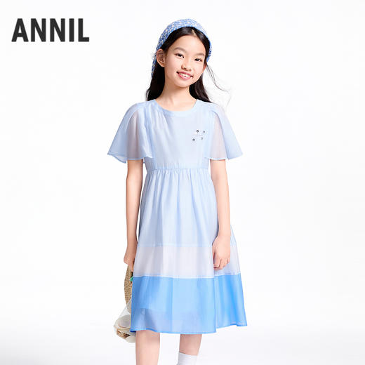 【实体店同款】女童短袖连衣裙夏季新款安奈儿童装AG523618 商品图0