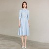 IWY/简单大方蓝色衬衫连衣裙正式场合裙子工作服正式场合裙子Q1310 商品缩略图2