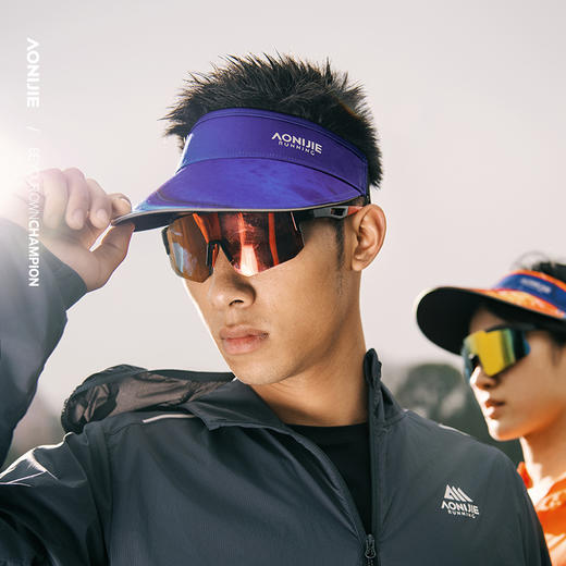 奥尼捷运动帽户外运动加大帽檐防晒运动帽跑步越野徒步爬山运动帽E4113--新色 商品图6