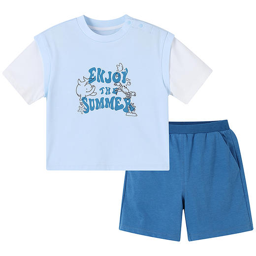 【实体店同款】男童短袖针织套装夏季新款安奈儿童装XB521616 商品图6