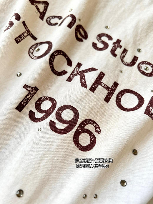 Acne Studios 1996系列 升级带钻款长袖Tee 商品图12