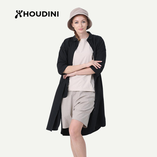 HOUDINI胡丁尼 Route Shirt Dress 路径 女快干休闲中长款衬衫裙169794 商品图1