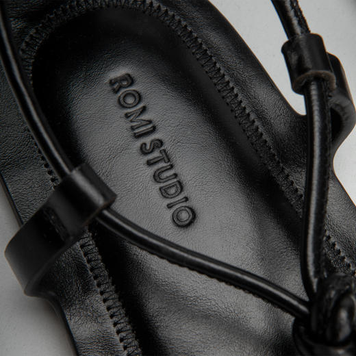 ROMI STUDIO“清凉夏日”漏趾平底沙滩度假绑带夹脚凉鞋S3686 商品图3