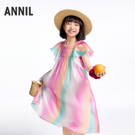 【实体店同款】女童短袖连衣裙夏季新款安奈儿童装AG523634 商品图1