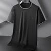 【冰丝】【DPF】大依优型大码短袖T恤圆领半袖冰丝弹力加肥加大上衣胖子时尚潮流男士 商品缩略图2