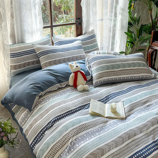 【换季焕新 母婴A类】红豆品牌旗下相思豆系列 竺纱棉四件套 A类彩竺棉面料【68年国产老品牌】 商品图11