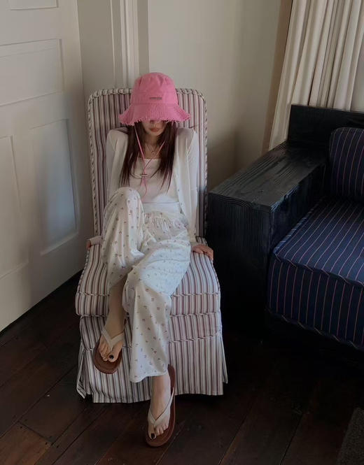 【把清风穿身上】春夏水柔缎面仿真丝缎面家居裤长裤 小清新居家清风宅宅短裤睡眠裤 商品图4