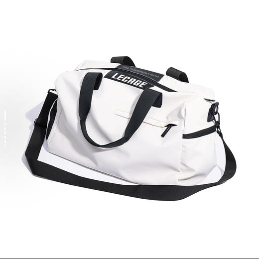 乐凯奇 LECAGE 干湿分离健身包防水 可折叠游泳包 牛津纺 男女同款 41*24*23cm 白色黑色蓝色 商品图0