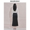 MAXRIENY2024复古浪漫感开叉蕾丝缎面半裙约会小裙子包臀半身裙(货号:MF85SK757) 商品缩略图3