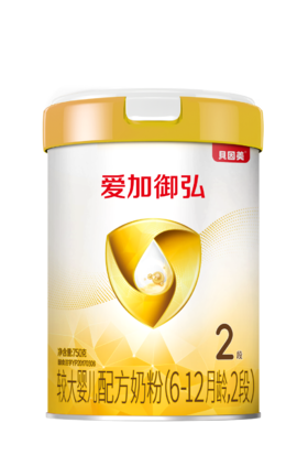 贝因美爱加御弘较大婴儿配方奶粉（6-12月龄，2段）750克