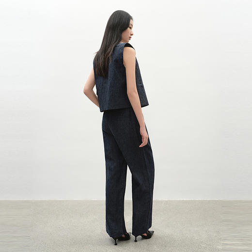 NEELLY纳俪商场同款夏季新款老钱风马甲时尚套装女随性慵懒两件套N25042Z01067 商品图1