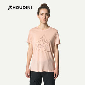 HOUDINI胡丁尼 Tree Message Tee 树语女户外凉爽印花天丝短袖T恤 840046/131024