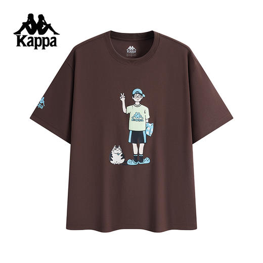 Kappa卡帕背靠背夏2025新款情侣运动短袖透气t恤休闲亲肤半袖上衣K0FW2TD46
 商品图2