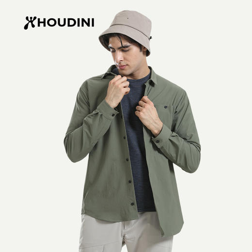 HOUDINI胡丁尼 Longsleeve Shirt  男款户外速干长袖T恤267624 商品图4