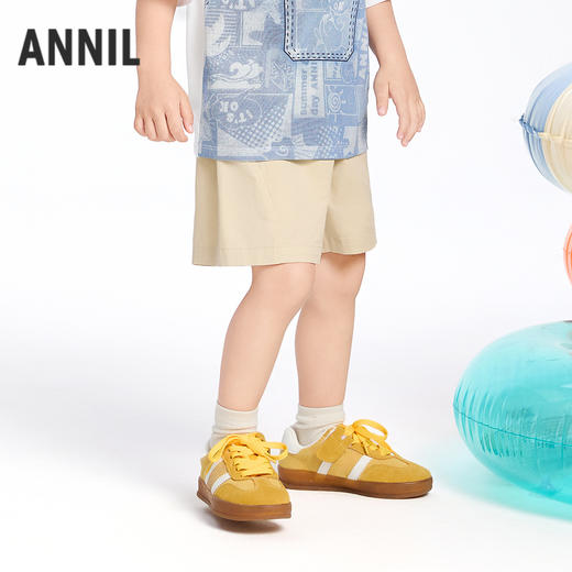 【实体店同款】男童全腰梭织短裤夏季新款安奈儿童装XB526633 商品图2