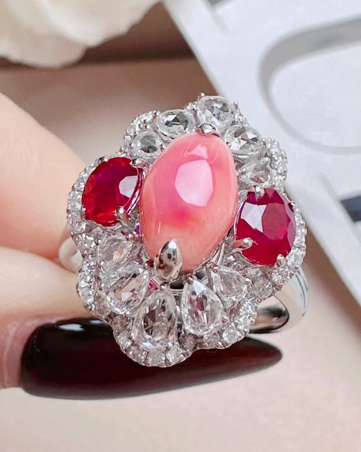 1.88ct海螺珠 红宝石戒指 商品图2