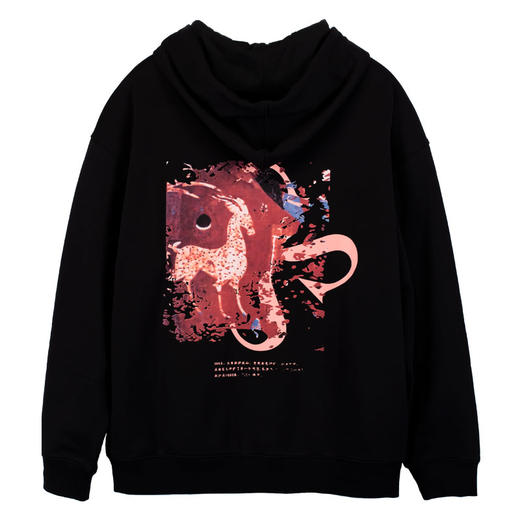 敦煌故事消逝九色鹿情侣卫衣男女秋冬款宽松国潮棉 商品图3