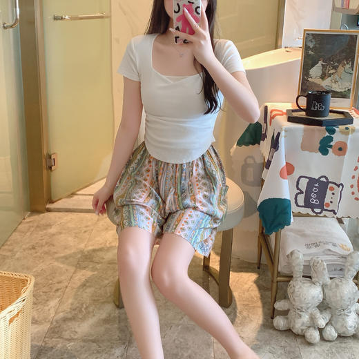 （到手2条）男女款绵绸印花冰爽裤 | 软糯丝滑，视觉遮肉显瘦显腿长，柔软亲肤 商品图7