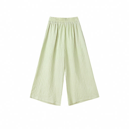 笛莎Deesha 童装女童裤子2025夏新款女童条纹肌理阔腿裤 商品图4