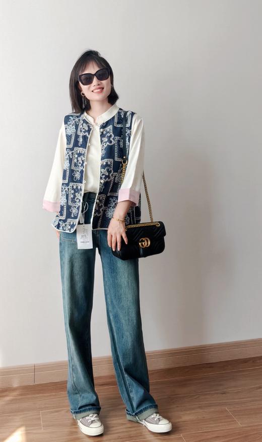 天丝牛仔刺绣马甲 商品图1