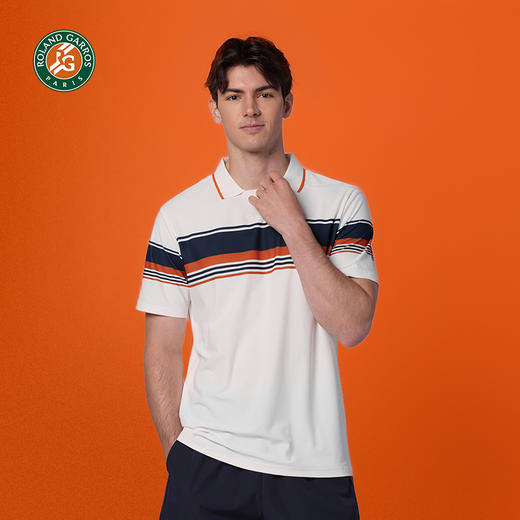 罗兰加洛斯法网polo衫网球短袖男夏季新款撞色T恤宽松运动网球服 商品图4