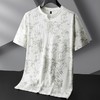 【冰丝】【DPF】大依优型大码短袖T恤圆领宽松国风印花半袖夏季男士加肥加大胖子上衣男士 商品缩略图1