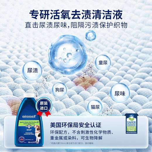 必胜（BISSELL）新品C2布艺清洗机多功能清洁机洗地毯沙发窗帘清洗机喷抽吸一体机 布艺沙发洗地毯神器3861Z 布艺清洗机新品C2-3861Z 商品图6