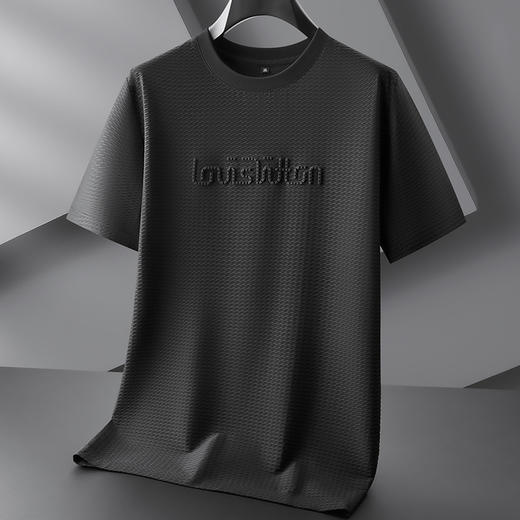 【冰丝】【DPF】大依优型大码短袖T恤运动休闲半袖衫加肥大码夏季薄款上衣宽松男士胖子 商品图1