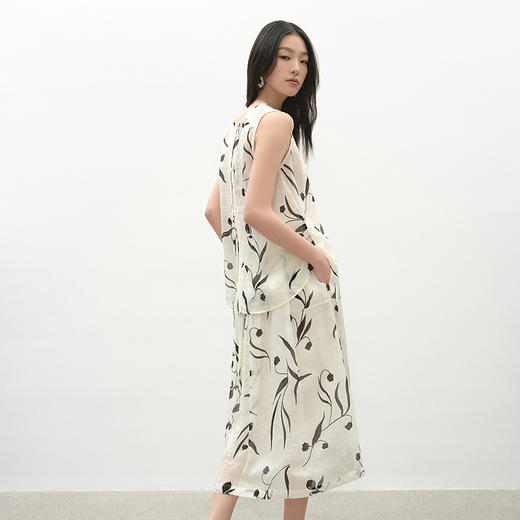 NEELLY纳俪商场同款夏季新款时尚花卉背心半身裙套装女舒适两件套N25042Z01062 商品图1