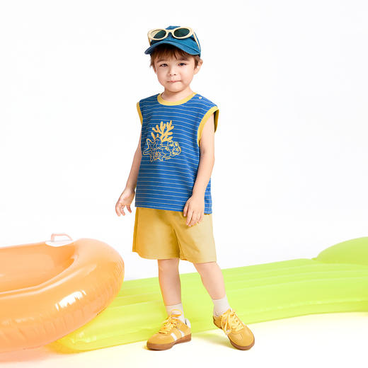 【实体店同款】男童背心针织套装夏季新款安奈儿童装XB522619 商品图3