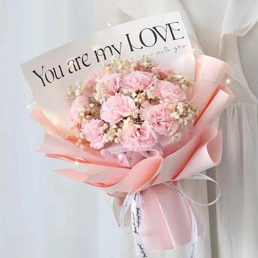 【满天星香皂花束礼袋套装】母亲节碎冰蓝玫瑰香皂花满天星花束表白送男女朋友生日纪念日礼物。ry 商品图3