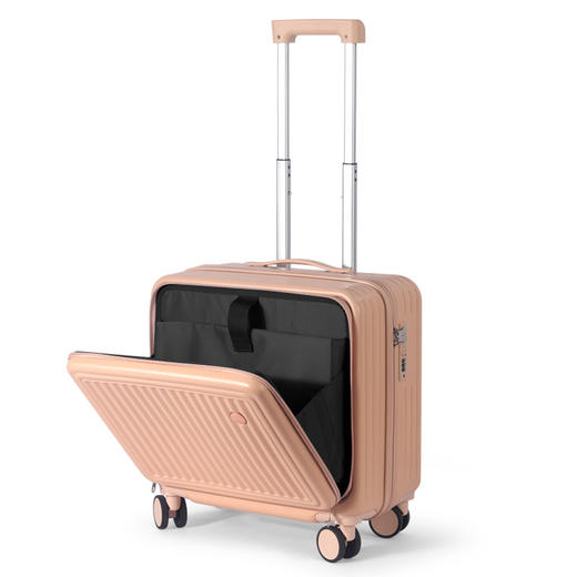 【前置开口行李箱】18寸多功能拉杆箱 女小号迷你登机箱小密码旅行箱 国庆短途出行 商品图8