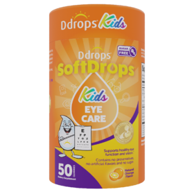 【保税仓】Ddrops滴卓思儿童无糖型护眼软糖50粒/罐