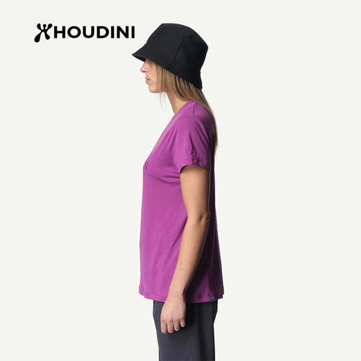 HOUDINI胡丁尼 Tree Message Tee 树语女户外凉爽印花天丝短袖T恤 840046/131024 商品图3