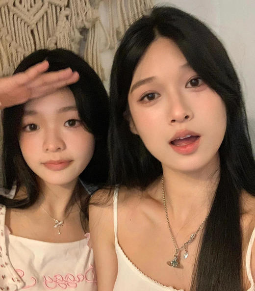 西太后薄荷绿项链U绝美立体土星项链，银色配薄荷绿珠（XTY） 商品图5