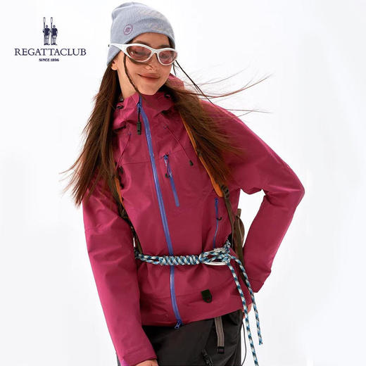 优选丨「春季新款」英国品牌regattaclub赛艇俱乐部情侣户外冲锋外套风衣三防科技双开头拉链透气防风 商品图3