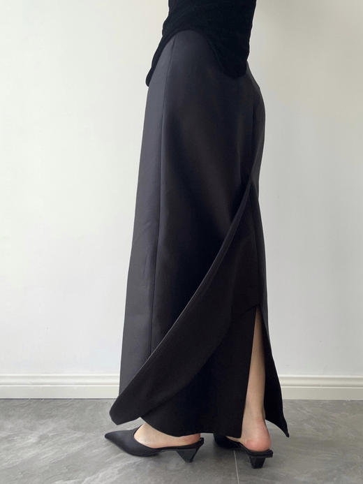 VC｜HD24015BL Carol long twirl skirt  [ 半身裙   黑 ]【HOLIDAY】 商品图1