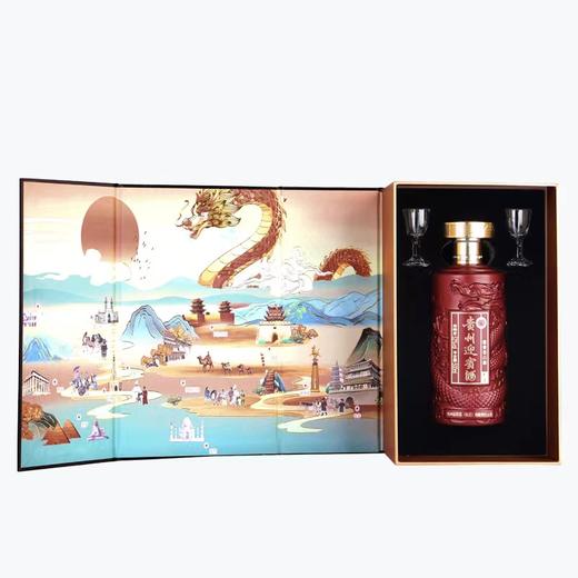 贵州迎宾酒 龙运版 酱香型白酒53度 500ml*1瓶/6瓶 商品图2