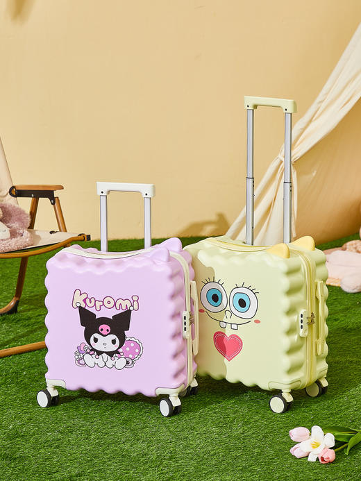 【行李箱儿童可骑坐】学生登机旅行箱 18新款小型卡通印LOGO拉杆密码箱  国庆假期出游 商品图3