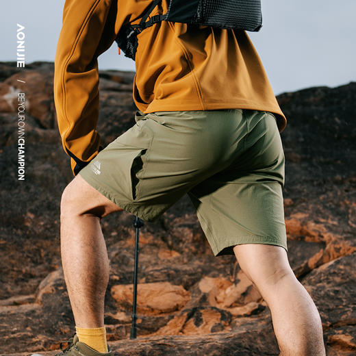 奥尼捷户外徒步速干运动短裤日常跑步运动健身短裤舒适透气防泼水速干短裤 商品图5