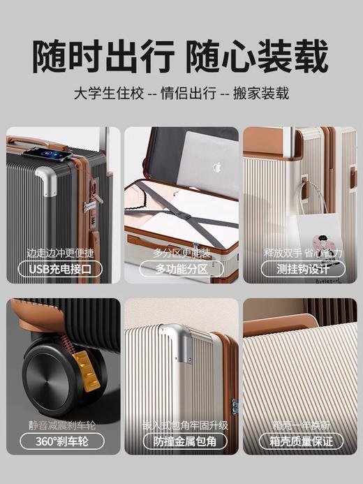 【新款行李箱宽拉杆】减震刹车 大容量旅行箱 20寸登机箱密码箱 国庆节假日出行 商品图1