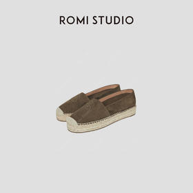 ROMI STUDIO“ old money”系列 英伦休闲反绒手工编织渔夫鞋 S3578