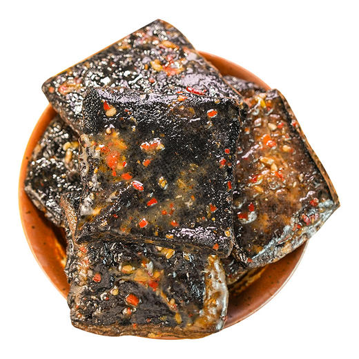 【舌尖上的美味❗️湖南长沙臭豆腐】传统味道鲜香微辣，闻起来臭吃起来香，外焦里嫩欲罢不能，地道湘辣味熟食黑色油炸豆腐干，散装休闲特产零食即食小吃L 商品图3