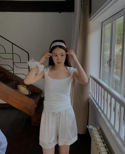 【把清风穿身上】春夏水柔缎面仿真丝缎面家居裤长裤 小清新居家清风宅宅短裤睡眠裤 商品图5