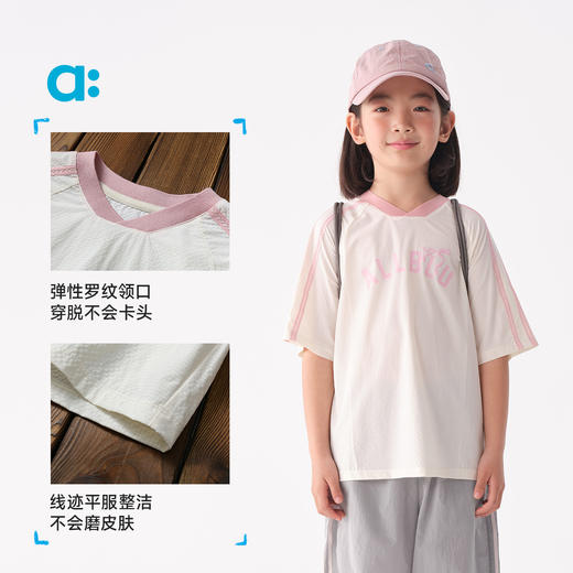 【夏Vol.2】allblu幼岚【OO布 复古T恤】儿童短袖T恤25新款夏女童透气舒适ZY 商品图4