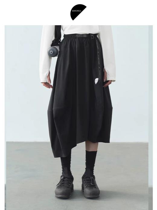 半圆/15639026/黑色花苞裙 商品图0
