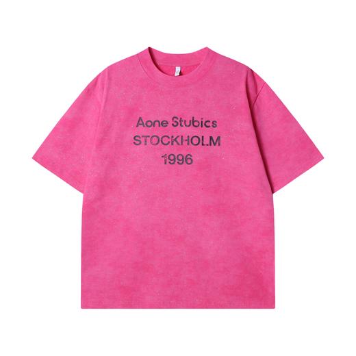 T2999夏季高级感新款美式扎染满天星短袖T恤字母数字印花百搭圆领上衣 商品图1