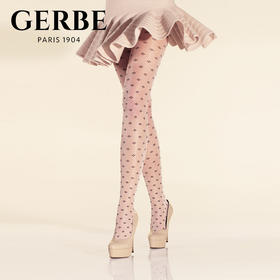 Gerbe格伯 100%法国原装进口女士连裤袜 性感波点女丝袜GCETO 17d