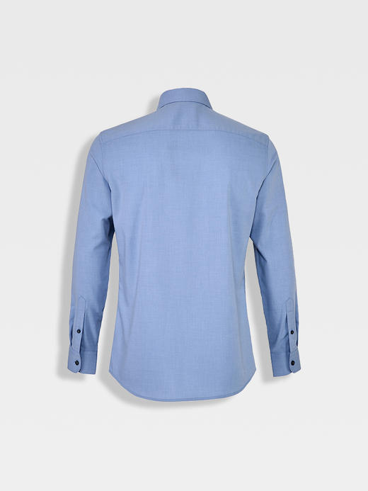 callisto浅蓝粘纤混纺衬衫 SSSTL066C 商品图1